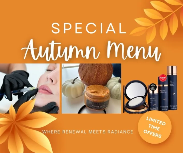 🍂✨ Autumn is here, and so are the savings you can’t miss! ✨🍂
🍁 Pick 3 & Customize Your Deal – save hundreds while creating your perfect glow.
💋 Full syringe of lip filler – save over $150 for a custom, natural, beautiful lip! 
🌿 Hormone optimization consultation + expanded lab panel – only $225 (a value-packed reset for your wellness journey). 
You simply can’t beat these Autumn specials… but they won’t last long. 🍂 
📲 Call, DM, or book online today to lock in your custom fall refresh.
#AestheticElevationKnox #AutumnGlow #KnoxvilleBeauty #RegenerativeAesthetics #FallIntoLuxury #MedspaSpecials #HRTknoxville #bioteknox #IVtherapyknox #lipfillerdeals #octoberspecials #spadealsknox #sculptra #daxxifyknox 
Experience the difference! Book with Us!
Serving Knoxville & Surrounding Areas of East TN
NOW BOOKING HYDRAFACIAL STARTING October 21st
📍#aestheticelevationknox
📧 info@aestheticelevationknox.com
💻 aestheticelevation.com 
📆 https://dashboard.boulevard.io/booking/businesses/7b4f475a-8309-4e2e-bf3f-67d315011e8f/widget#/visit-type
☎️ (865) 313-3409 Call or Text
